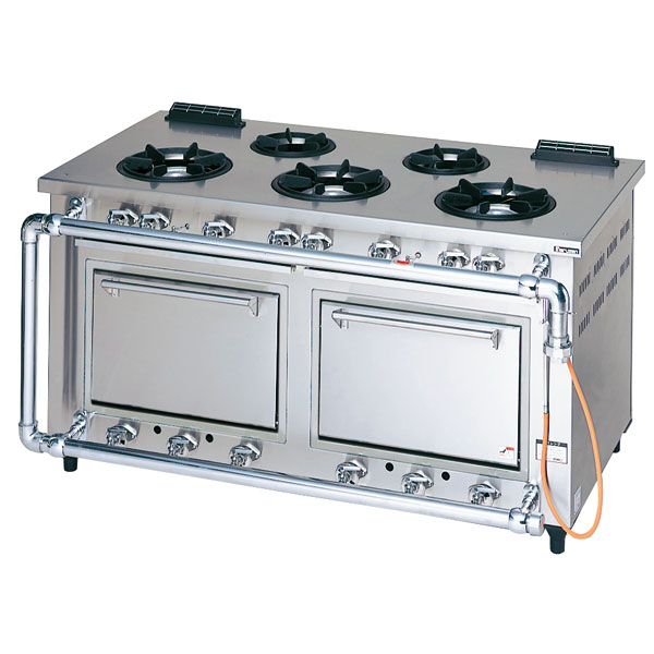 マルゼン デラックスタイプガスレンジ MGRD-157D 1500×750×800 LPG(プロパンガス) 【 メーカー直送/後払い決済不可 】