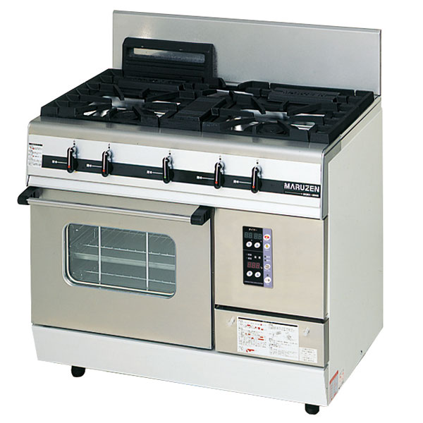 マルゼン　パワークックガスレンジ　MGRX-096F　900×600×800 ＬＰＧ(プロパンガス) 【 メーカー直送/後払い決済不可 】