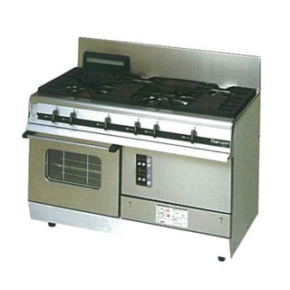 マルゼン　パワークックガスレンジ　MGRXU-126F　1200×600×800 ＬＰＧ(プロパンガス) 【 メーカー直送/後払い決済不可 】