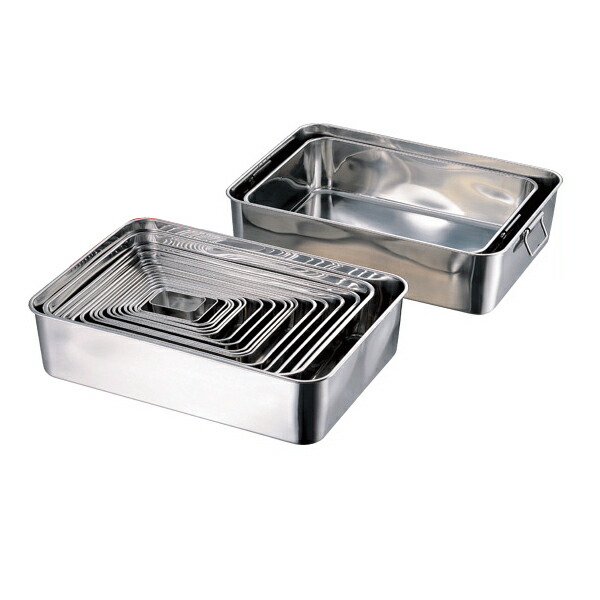【業務用】ステンレス18-8型バット　蓋付きバット　まとめ売り 楽天市場】18-8 普及型調味料入バット 4ヶ入(横長型) 66704