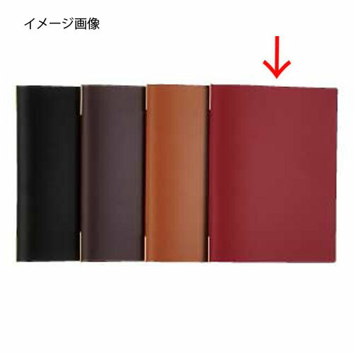 【まとめ買い10個セット品】 メニューブック　KM-201・P　赤 シンビ