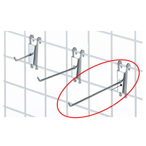 【まとめ買い10個セット品】アクセサリー用コネクトフック(φ4mm) L16.5cm 10本 61-131-3-3 【店舗什器 ネット什器 ネット用フック アクセサリー用コネクトフック 店舗什器 パネル 壁面 小物 ディスプレー 店舗備品】