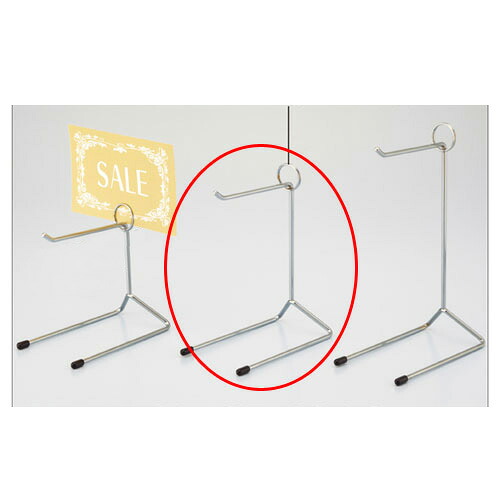 【まとめ買い10個セット品】卓上フック ショーカード立て付き H17.5cm 3個 61-654-22-1 【 店舗什器 パネル 壁面 小物 ディスプレー 店舗備品 】