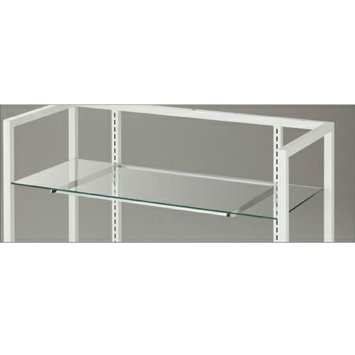 ガラス棚セットW90cm オーバーハングタイプ 8mm厚 D20cm 61-36-4-2 【 システム什器 システムオプション スリット式システムオプションW90cm ガラス棚セットW90cm オーバーハングタイプ 8mm厚 】