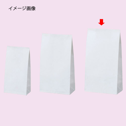 白無地(片つや) 13×6.5×24 2000枚 61-305-2-11 【 ラッピング用品 紙袋 角底袋 角底紙袋 白無地 片つや） 】【店舗什器 小物 ディスプレー ギフト ラッピング 包装紙 袋 消耗品 店舗備品】