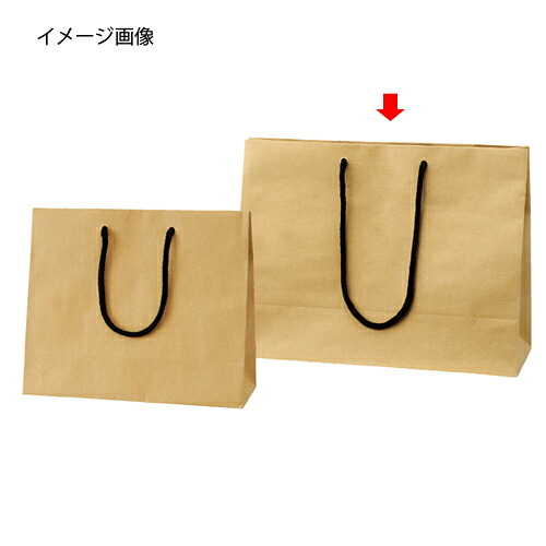 【まとめ買い10個セット品】 手提げ紙袋 クラフト 35×13×27 10枚 61-313-1-2