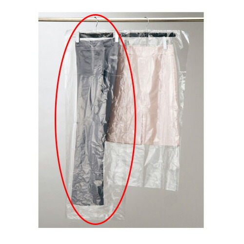 【まとめ買い10個セット品】ハンガーカバー(ボトム用) 40×110cm 100枚 61-198-17-4 【 店舗什器 小物 ディスプレー ハンガー店舗備品 】