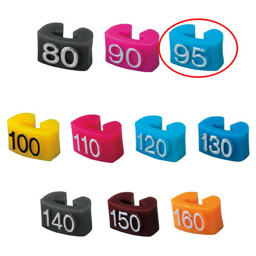 【まとめ買い10個セット品】サイズチップ 子供用 95 空 150個 61-200-15-3 【 店舗什器 小物 ディスプレー ハンガーチップ サイズチップ 店舗備品 】