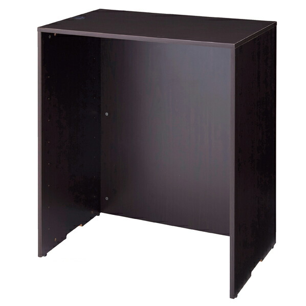 木製カウンターH100cm W90cm ダークブラウン 61-427-42-3 【 店舗什器 レジ台・カウンター レジ台 木製ハイカウンター W90cm 】