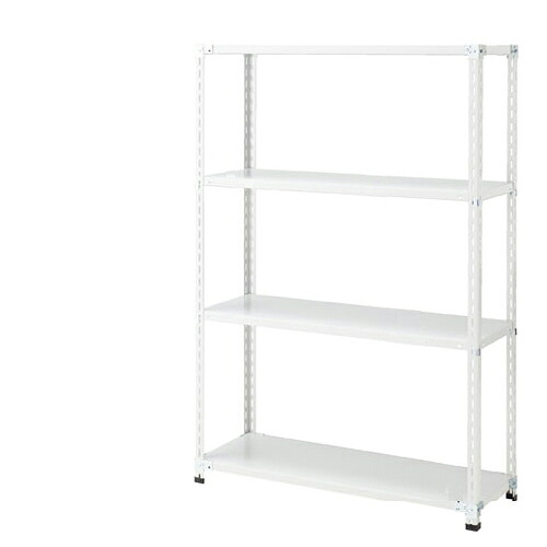 軽量ラック4段H180cm 70kg/段タイプ W122.5&times;D47.5cm 61-363-2-2 【店舗運営用品 在庫場用品 在庫ラック 軽量ラック4段 H180cm 70kg/段タイプ】店舗什器 ディスプレー マネキン 装飾品 販促用品 ハンガー ラッピング｜厨房卸問屋 名調
