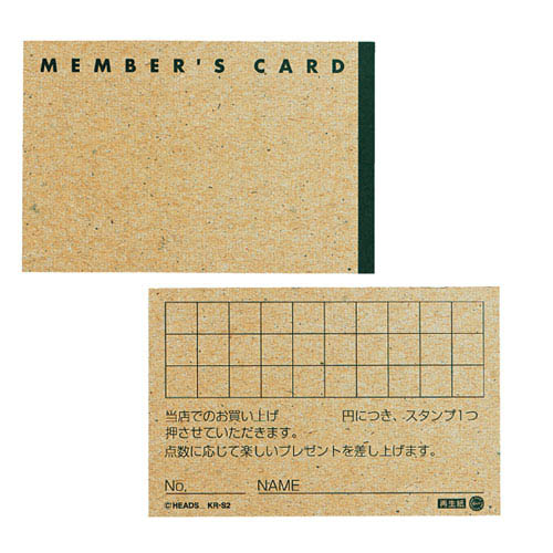 【まとめ買い10個セット品】メンバーズカード Fボード紙 100枚 61-240-6-2 【 販促用品 ポスター POP 店舗備品 】