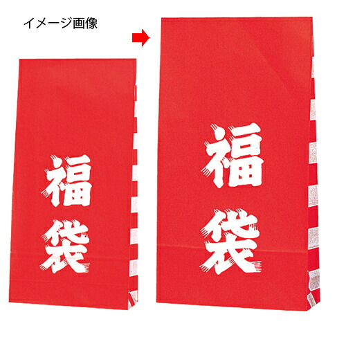 【まとめ買い10個セット品】福袋 21×8×38.5 100枚 61-306-13-2 【 店舗什器 小物 ディスプレー 店舗備品 】