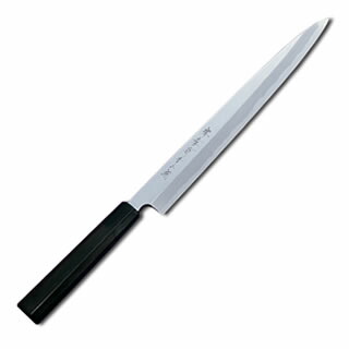 【業務用】堺孝行 青二鋼 黒丹柄仕様 正夫包丁 柳刃包丁 27cm【刺し身包丁 柳包丁 包丁職人 包丁 sakai hocho 有名な包丁 オススメ刺身包丁 よく切れる包丁 料理人プロ寿司包丁 一生もの包丁 使いやすい包丁 柳刀包丁】【メイチョー】