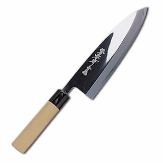 堺孝行 包丁 別誂 21cm 中古　業務用　出刃 aok-01335.jpg