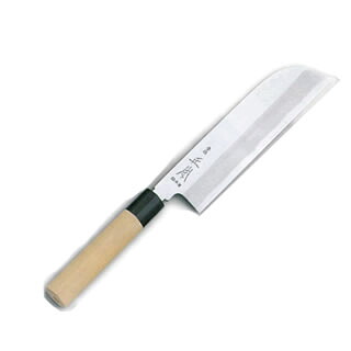 原型 本霞玉白鋼 鎌形薄刃まかない方 KS0718 18糎【御勤め用 和まかない方 和まかない方 和まかない方御勤め用】【メイチョー】