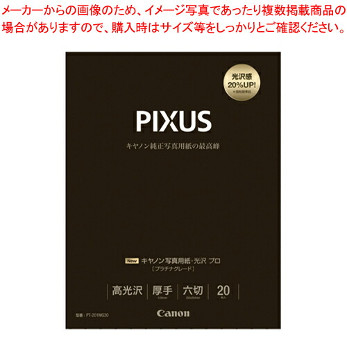 【まとめ買い10個セット品】写真用紙・光沢 プロ [プラチナグレード] 六切 20枚 PT-201MG20 1冊【メイチョー】｜開業プロ メイチョー