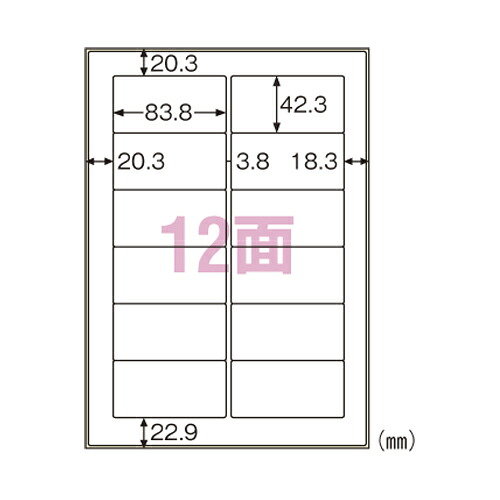 【まとめ買い10個仕掛ける品】戸外用付け紙 A4 12面 KLP861S  1袋【メイチョー】 その他-コピー用紙・印刷用紙-PCサプライ・消耗品