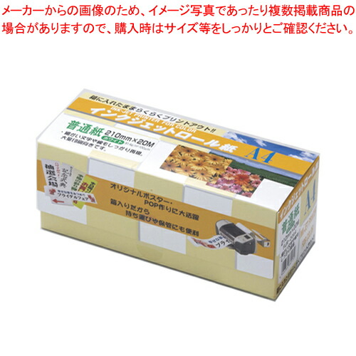 【まとめ買い10個セット品】普通紙IJロール A4 FIJR-20A4  1個【メイチョー】