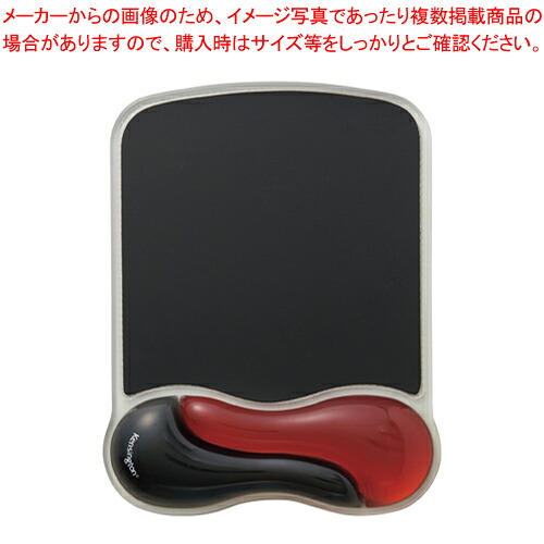 【まとめ買い10個セット品】GEL Wave マウスパッド K62402JP レッド 1個【メイチョー】|開業プロ メイチョー