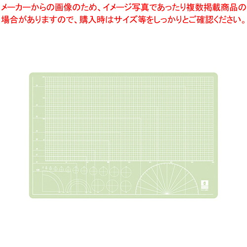 【まとめ買い10個仕掛ける品】スケルトンカッティングマット STN-A3-G 緑であること 1枚【メイチョー】