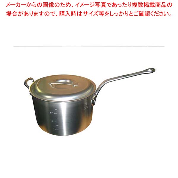 第一人者 軽銀 深型 片手なべ(目盛付)33糎【一般受けの鍋 使い分かりやすい鍋度合い 煮物鍋 ブランド名 勝手もと鍋鍋ブランド名 一般受け鍋製造業者 長く使える鍋 一般受け製造業者】【メイチョー】 鍋-片手鍋-鍋・フライパン