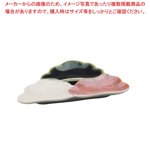 【まとめ買い10個セット品】 アルセラム強化食器 三色松型小皿 B7-100【メイチョー】