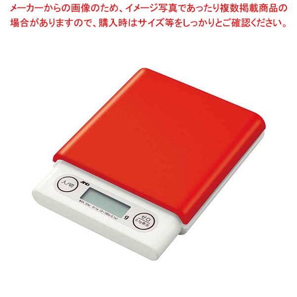 【まとめ買い10個セット品】 A&D ホームスケール 3kg UH3201 レッド【メイチョー】