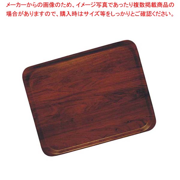 【まとめ買い10個セット品】 ユーロラミネートトレー 長角 CA3753E76ウォルナッツ【メイチョー】
