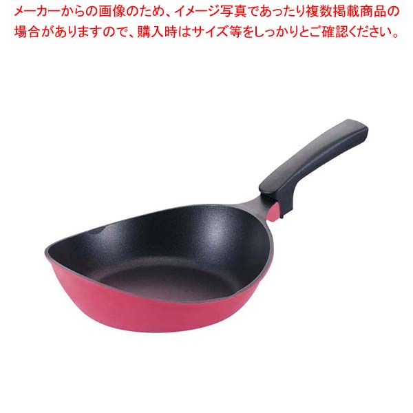 【まとめ買い10個セット品】楽チンPAN 23cm ピンク 【 フライパン 】【メイチョー】