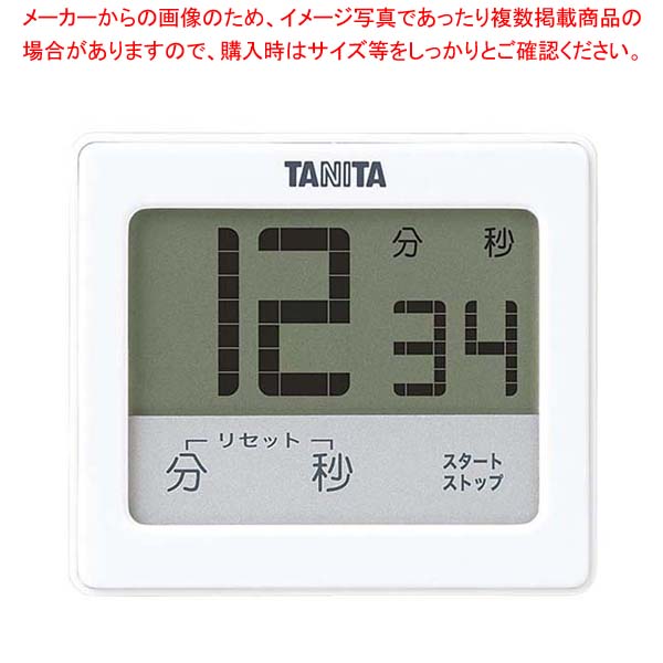【まとめ買い10個セット品】タニタ 防水タッチパネルタイマー TD-414 WH ホワイト【メイチョー】｜開業プロ メイチョー