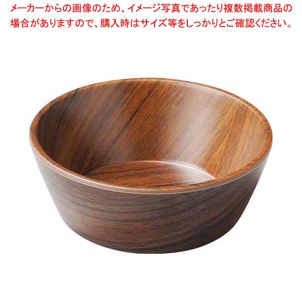 【まとめ買い10個セット品】メラミン 耐熱 サークルボール ダークウッド S 1202584【メイチョー】