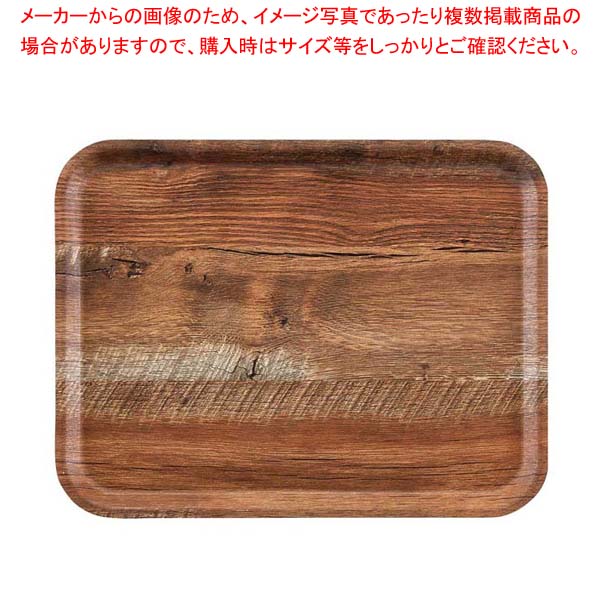 【まとめ買い10個セット品】ウ゛ィンテージウッド調トレー 艶消しノンスリップ MA2435E87 ブラウンオーク【メイチョー】