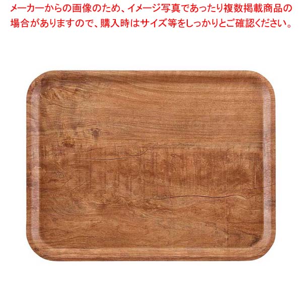 【まとめ買い10個セット品】ウ゛ィンテージウッド調トレー 艶消しノンスリップ MA2435E90 ブラウンオリーブ【メイチョー】
