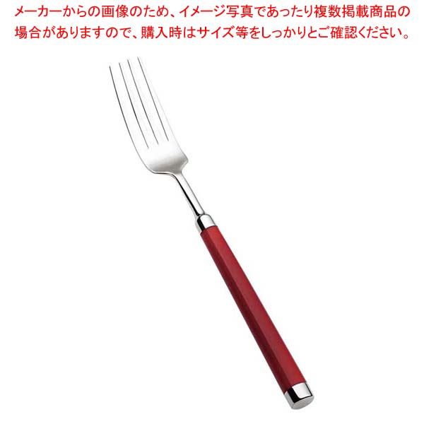 【まとめ買い10個セット品】オーガスト レッド ディナーフォーク【メイチョー】