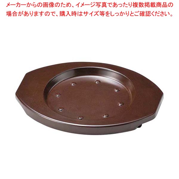 【まとめ買い10個セット品】耐熱樹脂 グリル台 ブラウン M11-525【メイチョー】