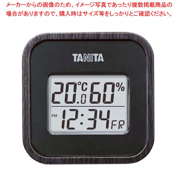 【まとめ買い10個セット品】タニタ デジタル温湿度計 TT-571-BK ブラック【メイチョー】