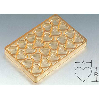 【まとめ買い10個セット品】【 No.55 ハート型 24ヶ取 】 【 厨房器具 製菓道具 おしゃれ 飲食店 】 【 バレンタイン 手作り 】【メイチョー】