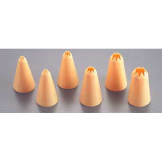 【まとめ買い10個セット品】サーモP.P花口金8切セット6pcs 32537【 業務用 絞り袋 口金 クリームホイップ 絞り 口金具 人気 生クリーム 絞り 口金 ケーキ 口金 販売 絞り がね 絞金具 おすすめ ケーキ デコレーション 口金 】 【 バレンタイン 手作り 】【メイチョー】|開業プロ メイチョー