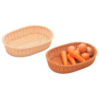 【まとめ買い10個セット品】【 樹脂バスケット 小判40号 91-007A 白 】【 厨房器具 製菓道具 おしゃれ 飲食店 】 【 バレンタイン 手作り 】【メイチョー】|開業プロ メイチョー