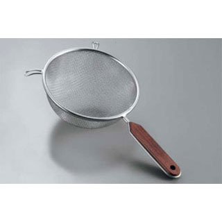 【まとめ買い10個セット品】M ローズ柄 ストレーナー ダブル 18cm（7インチ）【 人気 キッチン ストレーナー 濾し器 おすすめ スープ漉し器 業務用 調理器具 使いやすい こし器 メッシュ 】【メイチョー】