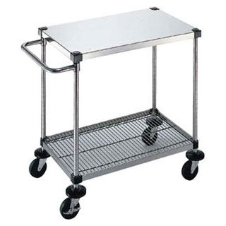 【 サイドハンドル付2段 S-6-2-B-M-9-L 】【 厨房器具 製菓道具 おしゃれ 飲食店 】【メイチョー】