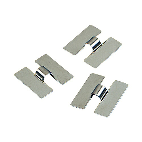 【まとめ買い10個セット品】防犯ストラップ粘着テープ付 H型金具10個 61-434-1-9 【 店舗運営用品 防犯・防災用品 万引き防止グッズ 防犯ストラップ 】【メイチョー】