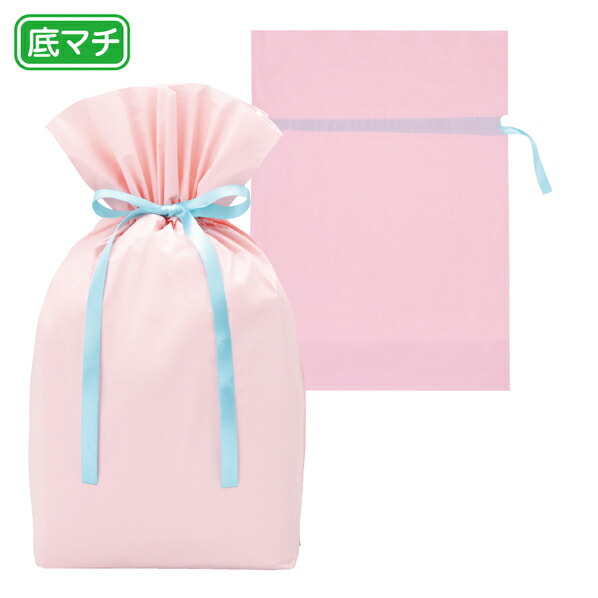 【まとめ買い10個セット品】梨地リボン付ギフトバッグ31cmパステルピンク 20枚 61-549-42-3 【 ラッピング用品 ギフトバッグ リボン付きタイプ 梨地リボン付きギフトバッグ パステルピンク 】【メイチョー】