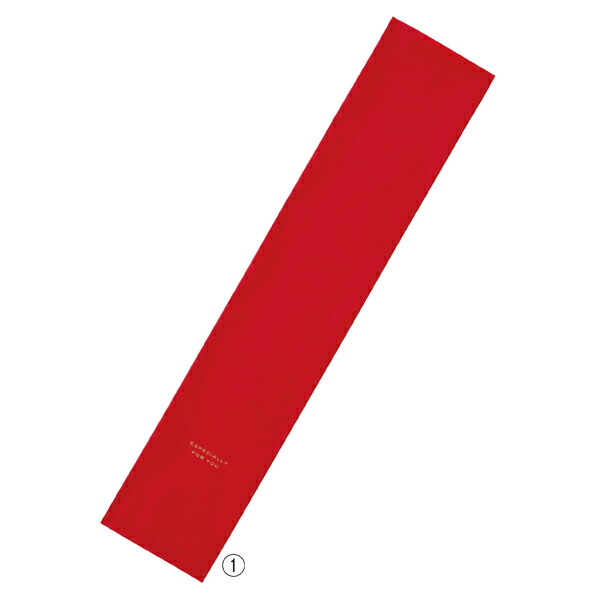 【まとめ買い10個セット品】 梨地シンプルギフトバッグ16cm レッド20枚 16×80cm 61-800-59-4 【メイチョー】
