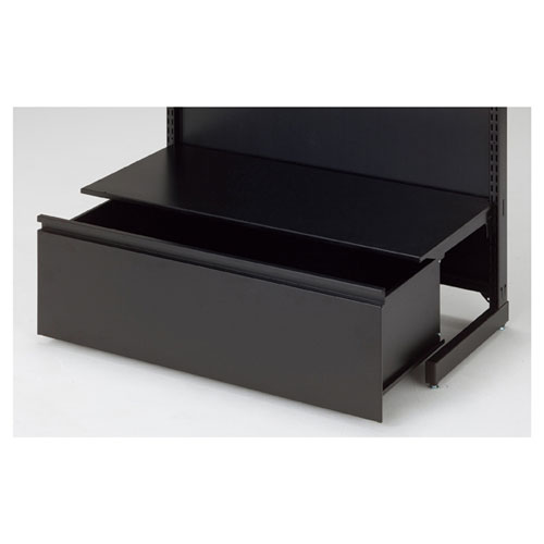 BR50用ストッカーセット 黒いこと W90糎 61-422-30-1 【製造会社直送/必要経費取り替えっこ決済不可】【バス発着場器具 ダイアログボックス 壁面 バス発着場備え付け 間仕切り 棚】【メイチョー】