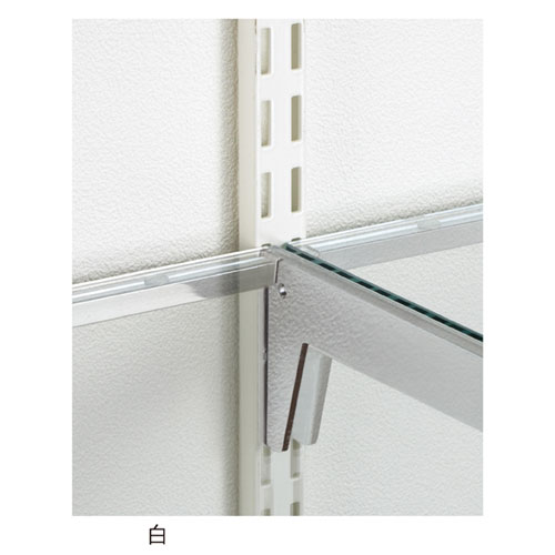 【まとめ買い10個セット品】直付け柱 白 ダブル11mm厚 H90cm 61-48-12-4 【店舗什器 パネル ディスプレー 棚 店舗備品】【メイチョー】