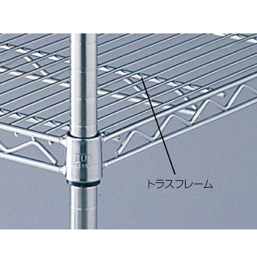 ストレージシェルフ スチール棚4段展開 W90cmタイプ ボルトレスタイプ