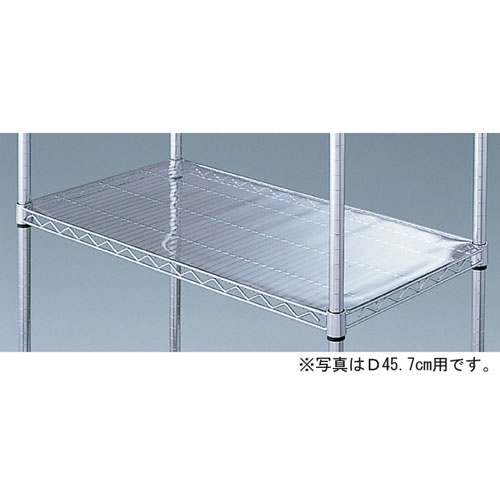 【まとめ買い10個セット品】ワイヤーラック スチール棚用透明シート D60.9cm用 W90.7cm用 61-65-7-2 【店舗什器 パネル ディスプレー 棚 店舗備品】【メイチョー】