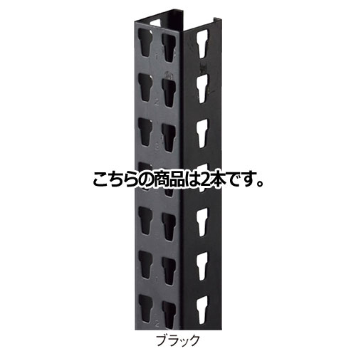 【まとめ買い10個書き割り品】ストレージシェルフ 拠りどころ書き割り 黒いこと H210珊 2本 61-67-10-4 【バス発着場機械 ダイアログボックス 壁面 棚 バス発着場備え付け】【メイチョー】