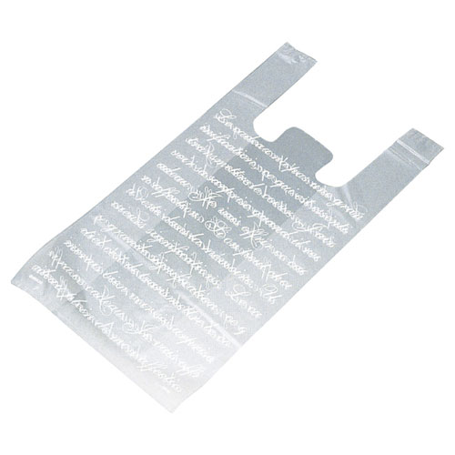 【まとめ買い10個セット品】フロスト レジ袋 24×45(31)×横マチ14 100枚 61-295-21-4 【 店舗備品 包装紙 ラッピング 袋 ディスプレー店舗 】【メイチョー】